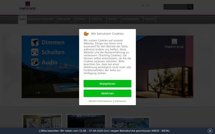 Screenshot of maintronic.de