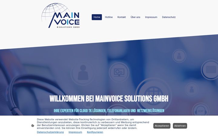 Screenshot of mainvoice.de