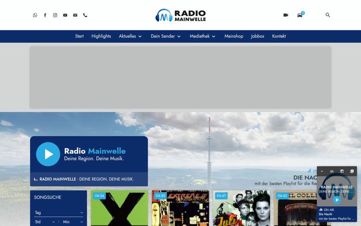 Screenshot of mainwelle.de