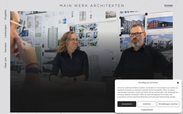 Screenshot of mainwerk-architekten.de