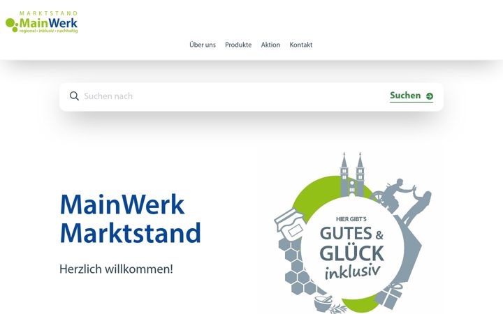 Screenshot of mainwerk-marktstand.de