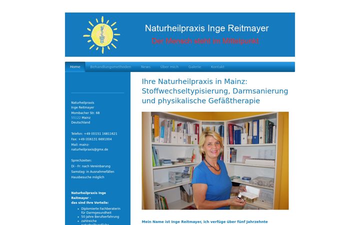 Screenshot of mainz-naturheilpraxis.de