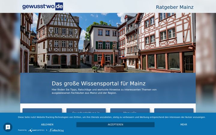 Screenshot of mainz-ratgeber.de