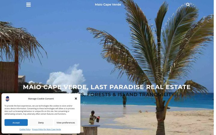 Screenshot of maiocapeverde.com