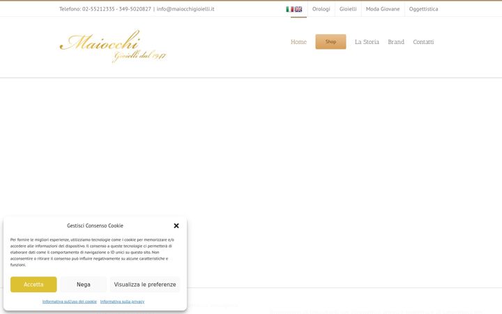 Screenshot of maiocchigioielli.it