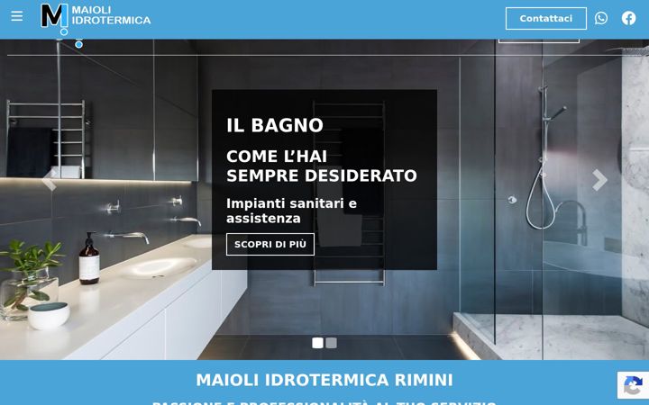 Screenshot of maioli-idrotermicasrl.it