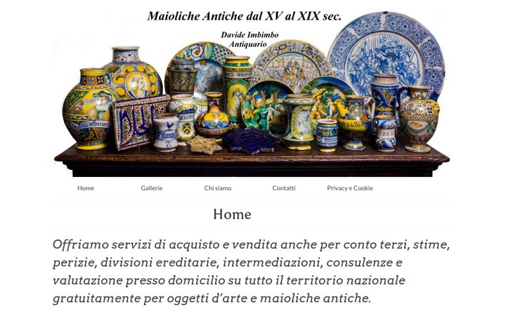 Screenshot of maiolicaantica.it
