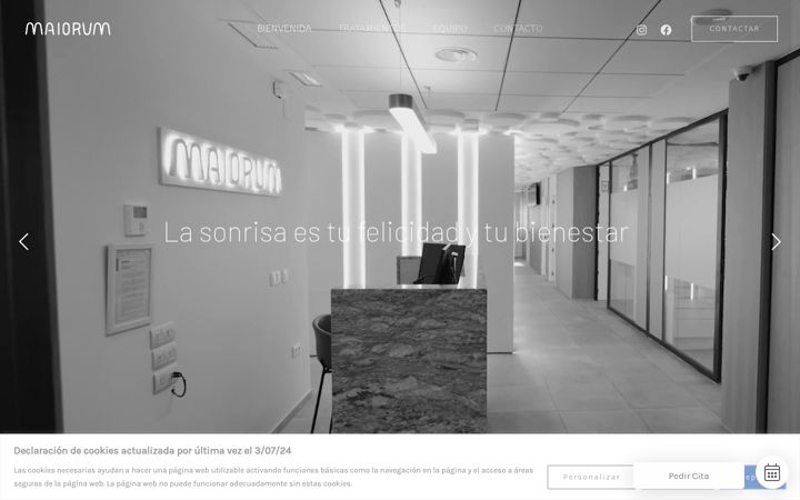Screenshot of maiorumdental.es