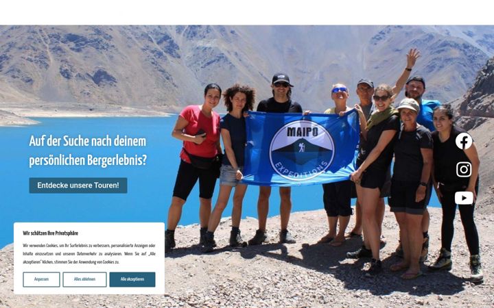 Screenshot of maipo.eu