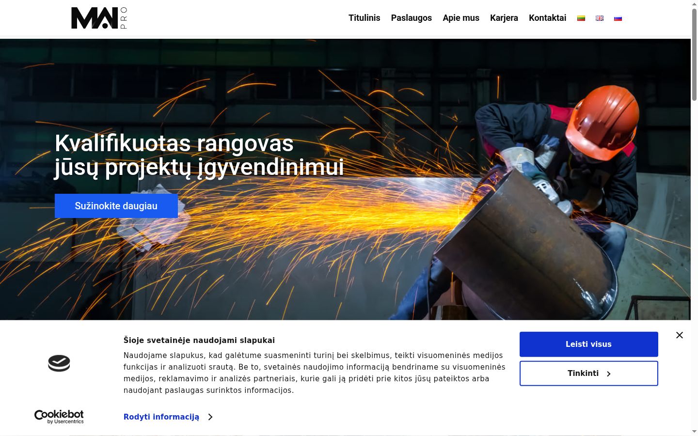 Snímka obrazovky banera súhlasu zobrazeného pred akoukoľvek interakciou