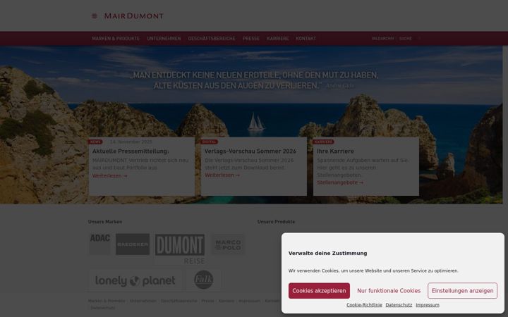 Screenshot of mairdumont.io