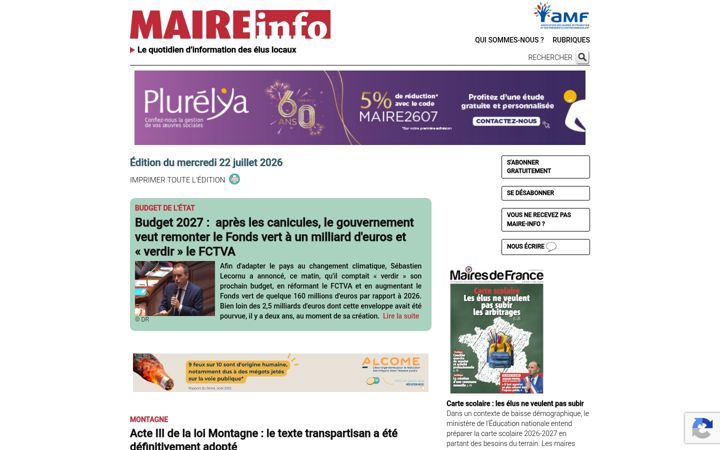 Screenshot of maire-info.com