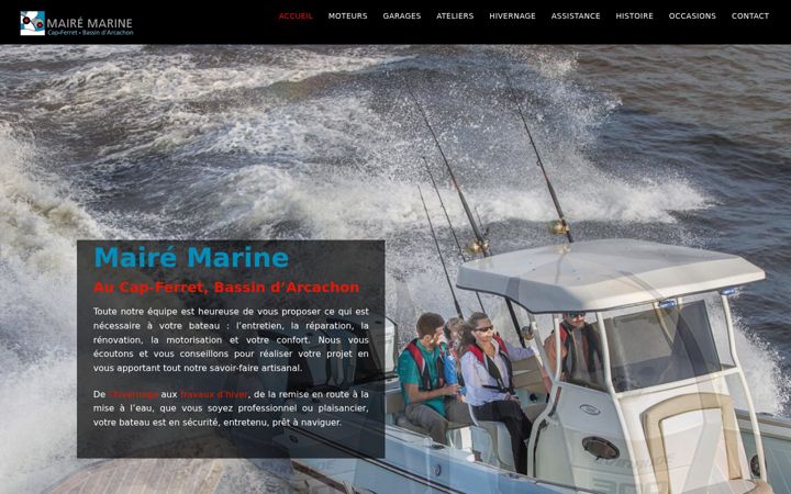 Screenshot of maire-marine.com