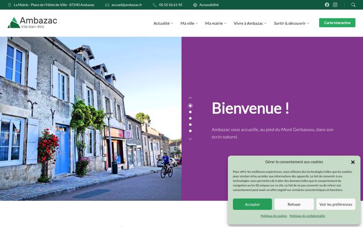 Screenshot of mairie-ambazac.fr