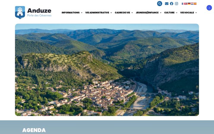 Screenshot of mairie-anduze.fr