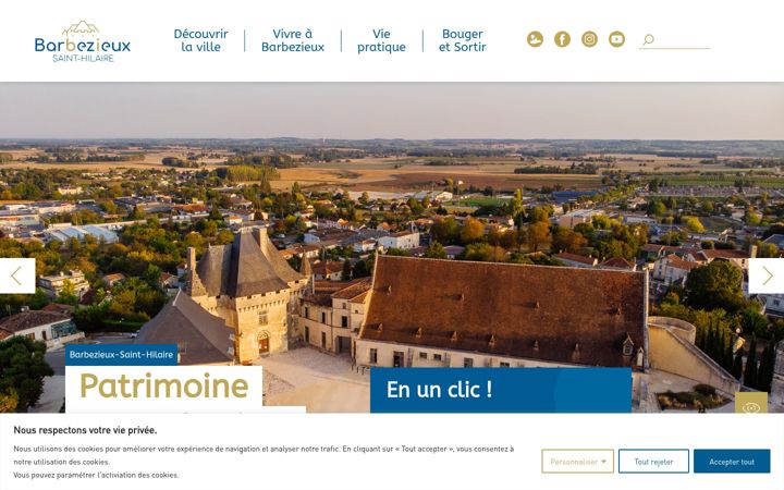 Screenshot of mairie-barbezieux.fr