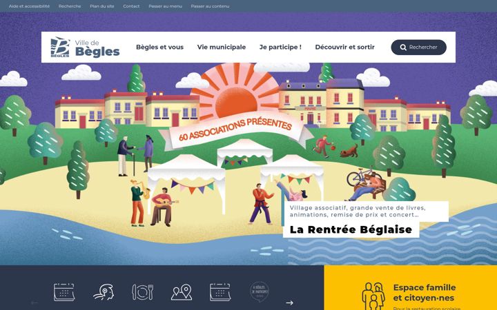 Screenshot of mairie-begles.fr