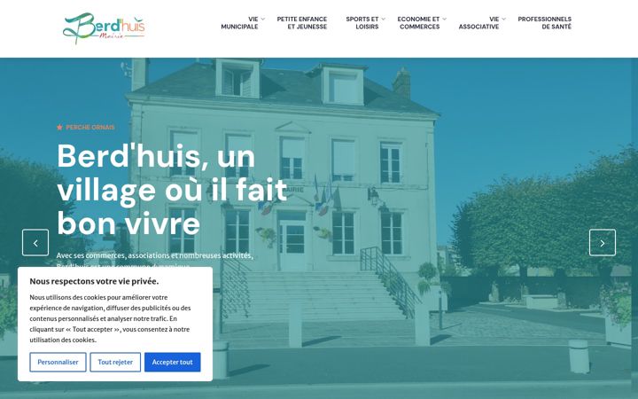 Screenshot of mairie-berdhuis.fr