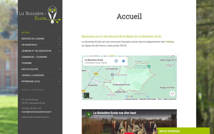 Screenshot of mairie-boissiere-ecole.fr