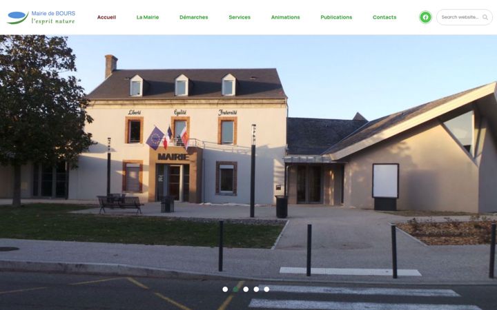 Screenshot di mairie-bours65.fr