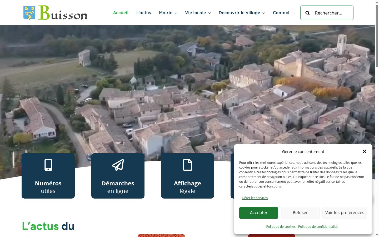 Screenshot tal-banner tal-kunsens muri qabel kwalunkwe interazzjoni