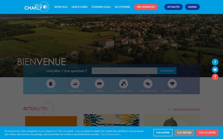 Screenshot of mairie-charly.fr
