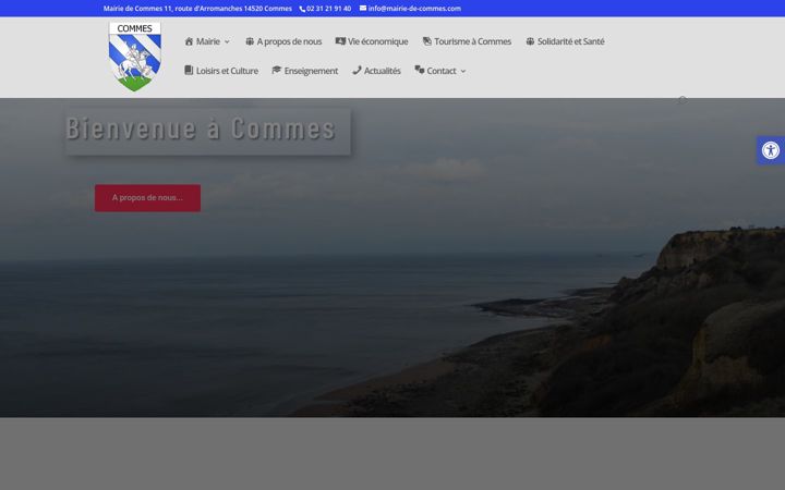 Screenshot of mairie-de-commes.com