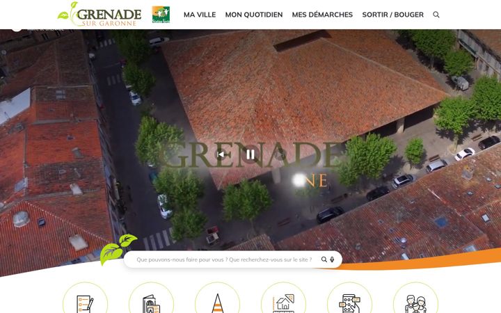 Screenshot of mairie-grenade.com