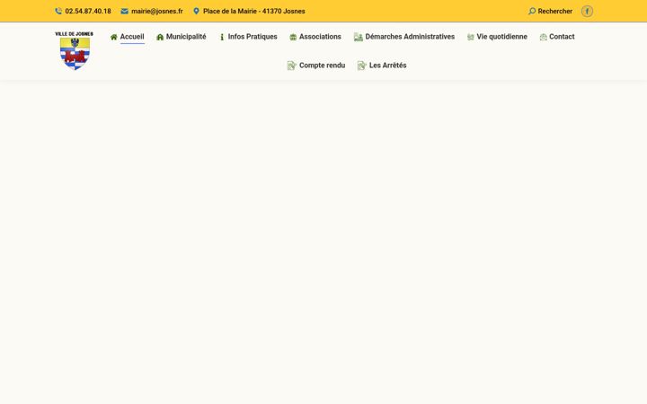 Screenshot of mairie-josnes.com