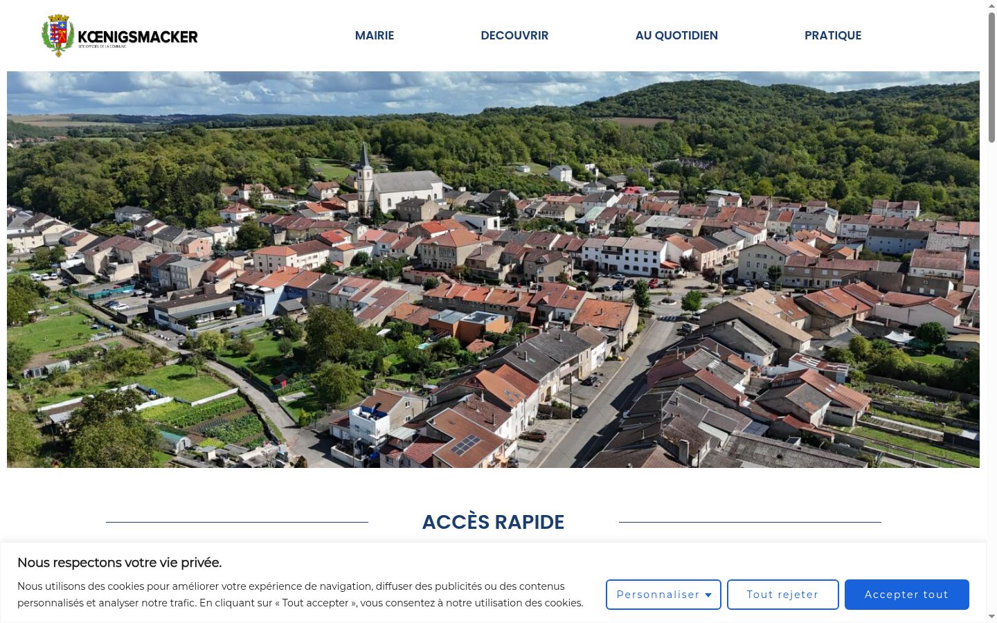 Zrzut ekranu banera zgody wyświetlanego przed jakąkolwiek interakcją