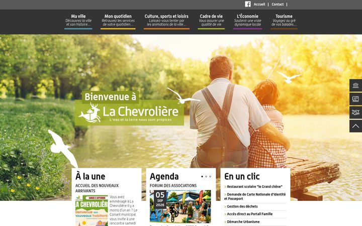 Screenshot of mairie-lachevroliere.com