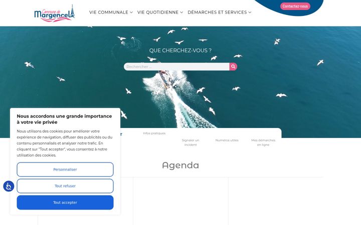 Screenshot of mairie-margencel.fr