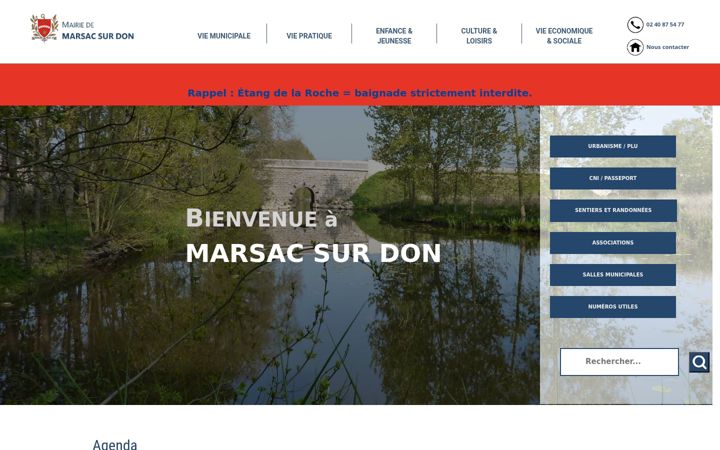 Screenshot of mairie-marsacsurdon.fr