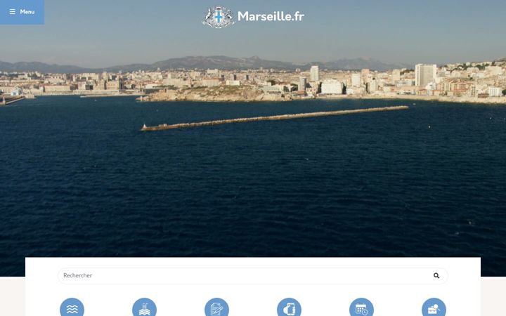 Skjermbilde av mairie-marseille.fr