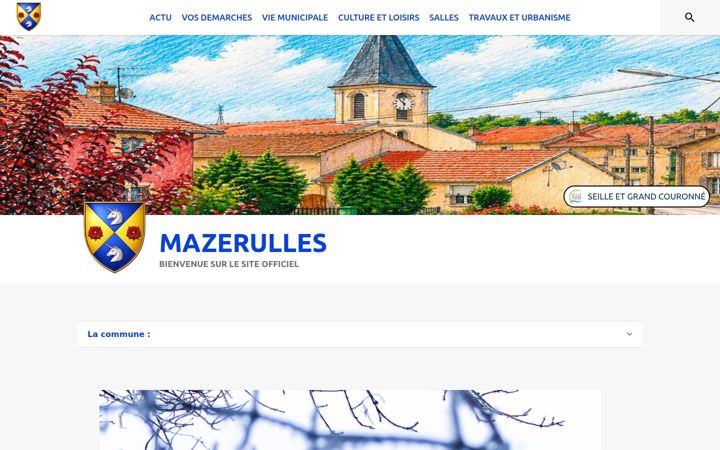Ekraanipilt saidist mairie-mazerulles.fr