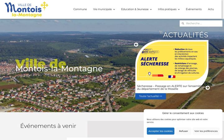 Screenshot of mairie-montois.fr