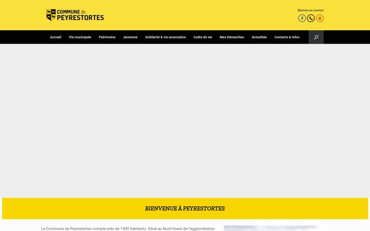 Screenshot of mairie-peyrestortes.fr