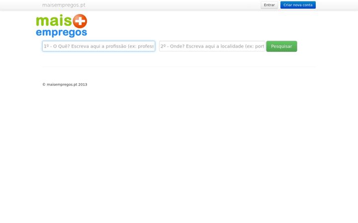 Screenshot of maisempregos.pt