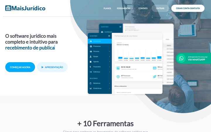 Screenshot von maisjuridico.com.br
