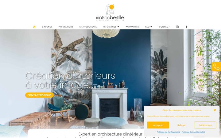 Screenshot of maison-bertille.fr