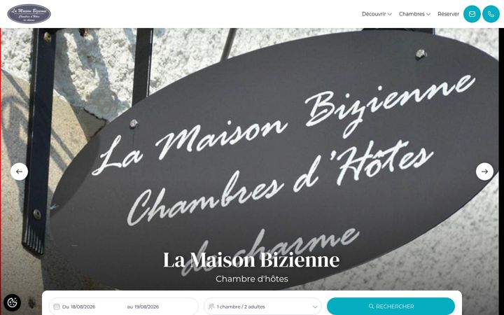 Screenshot of maison-bizienne.fr