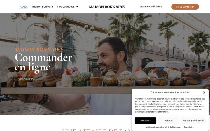 Screenshot of maison-bonnaire.fr