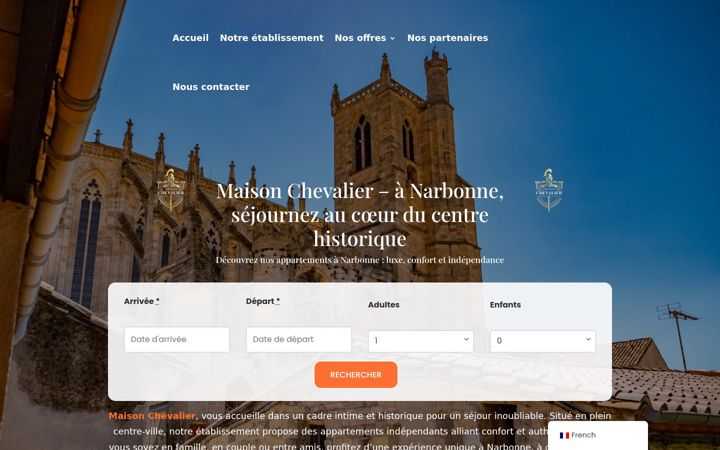 Screenshot of maison-chevalier.fr