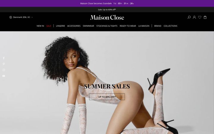 Screenshot of maison-close.com