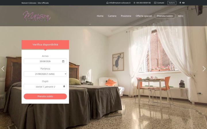 Screenshot of maison-colosseo.it