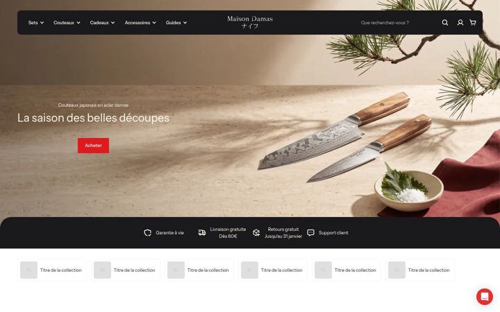Screenshot of maison-damas.com