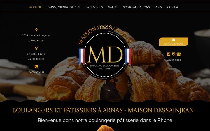 Screenshot of maison-dessainjean.fr