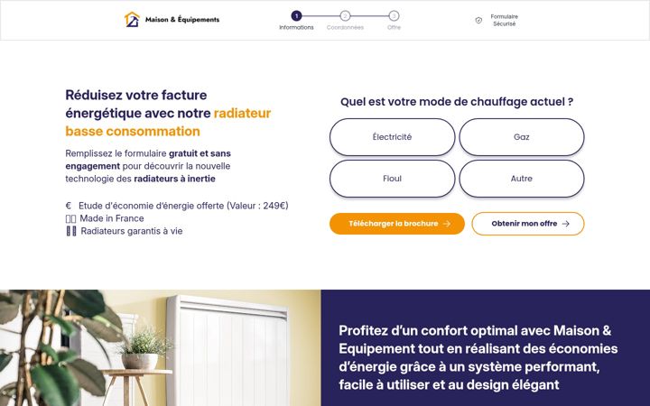Screenshot of maison-equipements.fr