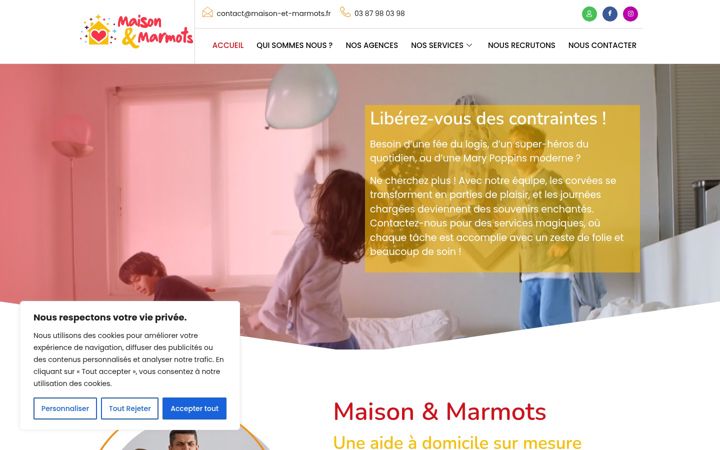 Screenshot of maison-et-marmots.fr
