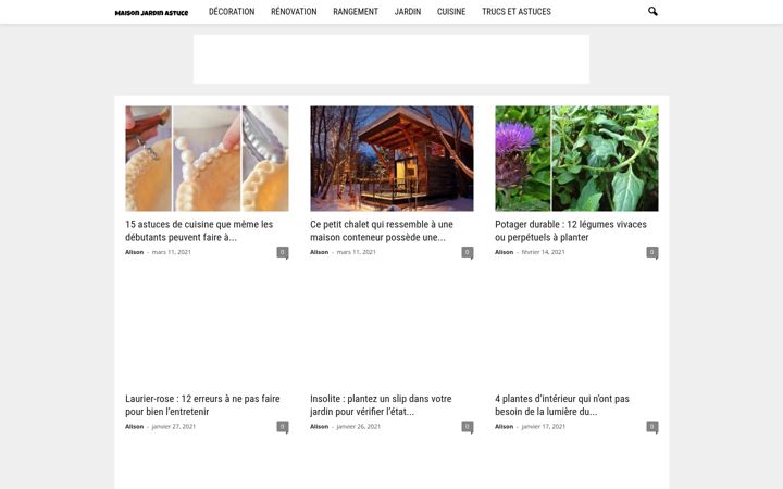 Screenshot of maison-jardin-astuce.com